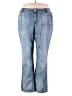 MICHAEL Michael Kors Checkered-gingham Blue Jeans Size 22 - photo 1