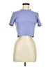 Assorted Brands Blue Short Sleeve Turtleneck Size M - photo 1