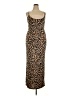 Boohoo Animal Print Brown Casual Dress Size 18 - photo 1