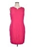 Talbots Solid Pink Cocktail Dress Size 16 Petite - photo 1