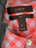 J.Crew Checkered-gingham Pink Long Sleeve Button-Down Shirt Size 6 - photo 3