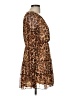 Charmed Hearts Animal Print Brown Cocktail Dress Size M - photo 4