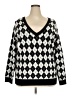 Torrid Argyle Black Pullover Sweater Size 2X Plus (2) - photo 1