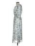 Max Studio 100% Polyester Floral Blue Cocktail Dress Size S - photo 5