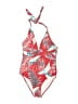 Unbranded Tropical Red One Piece Swimsuit Size S - photo 1
