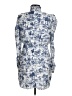Aqua 100% Polyester Print Blue Cocktail Dress Size M - photo 2