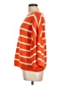Allude Stripes Orange Wool Pullover Sweater Size L (estimated) - photo 5