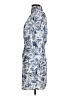 Aqua 100% Polyester Print Blue Cocktail Dress Size M - photo 5