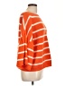 Allude Stripes Orange Wool Pullover Sweater Size L (estimated) - photo 4