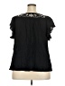 Max Studio Black Short Sleeve Blouse Size 2X - photo 2