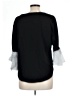 Unbranded Black 3/4 Sleeve Top Size L - photo 2