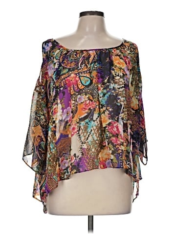 Beige by ECI 3/4 Sleeve Blouse (view 1)