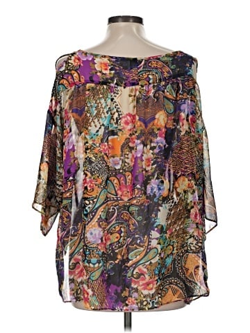 Beige by ECI 3/4 Sleeve Blouse (view 2)