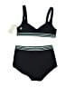 Solid & Striped 100% Polymide Stripes Black Two Piece Swimsuit Size M - photo 2