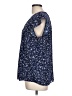 Maison d' Amelie 100% Polyester Blue Short Sleeve Blouse Size L - photo 5
