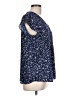Maison d' Amelie 100% Polyester Blue Short Sleeve Blouse Size L - photo 4