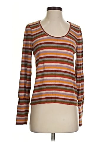 Madewell Striped Puff-Sleeve Scoopneck Top (view 1)