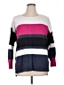 Liz Claiborne Color Block Pink Pullover Sweater Size 1X - photo 1