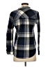 Assorted Brands 100% Cotton Plaid Blue Long Sleeve Blouse Size S - photo 2