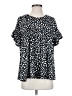 VIISHOW Black Short Sleeve Blouse Size S - photo 1