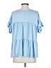 VIISHOW Blue Short Sleeve Blouse Size S - photo 2