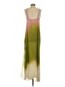 Baobab Collection 100% Polyester Color Block Ombre Tie-dye Multi Color Green Casual Dress Size S - photo 2