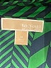 MICHAEL Michael Kors 100% Polyester Chevron-herringbone Green Long Sleeve Blouse Size M - photo 7