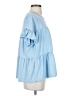 VIISHOW Blue Short Sleeve Blouse Size S - photo 4