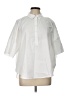 Ann Taylor LOFT White 3/4 Sleeve Button-Down Shirt Size L - photo 1