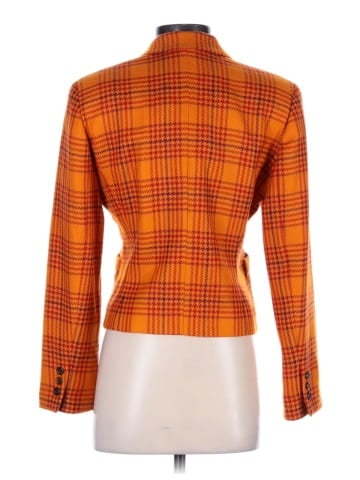 Burberry  Wool Nova Check Coat Prorsum Burberry's Blazer Jacket Houndstooth (view 2)