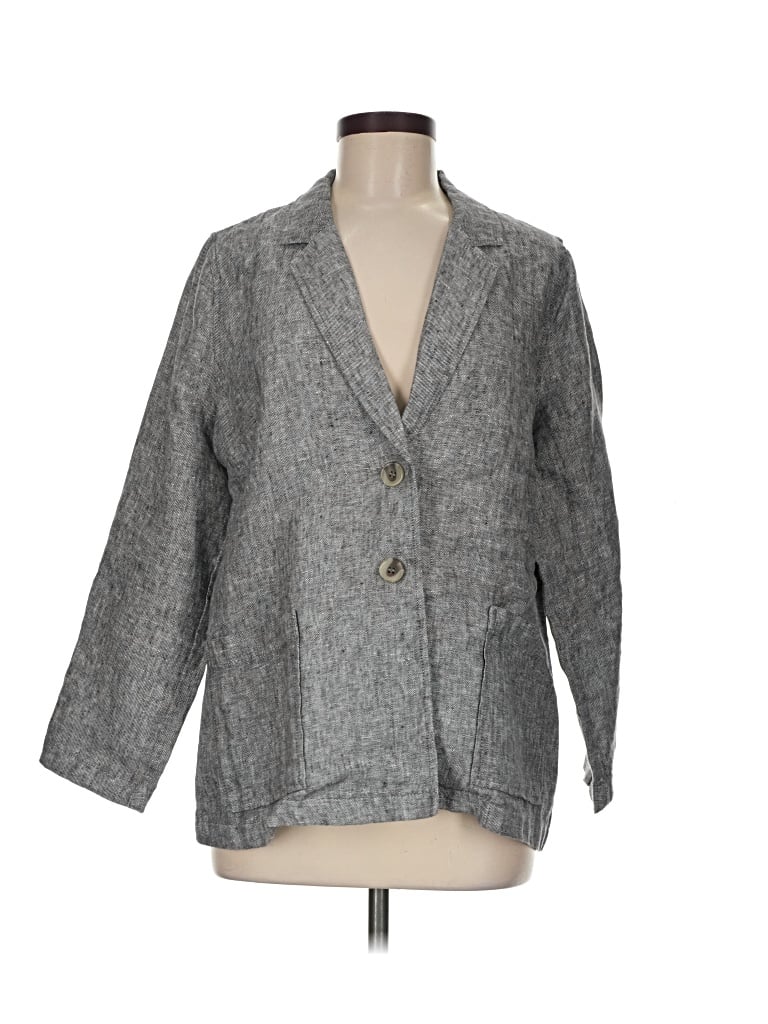 Pre-owned Coldwater Creek Blazer Jacket In Gray