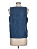 Old Navy 100% Cotton Blue Sleeveless Top Size L (tall) - photo 2