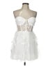 Lulus 100% Polyester White Cocktail Dress Size L - photo 1