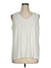 Express Solid Ivory Sleeveless Blouse Size XL - photo 1