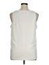 Express Solid Ivory Sleeveless Blouse Size XL - photo 2