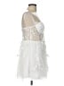 Lulus 100% Polyester White Cocktail Dress Size L - photo 4