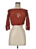 Rebellion 100% Rayon Brown 3/4 Sleeve Blouse Size M - photo 1