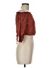 Rebellion 100% Rayon Brown 3/4 Sleeve Blouse Size M - photo 4