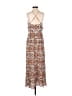 Unbranded Paisley Brown Casual Dress Size M (estimated) - photo 2