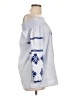THML 100% Cotton Blue 3/4 Sleeve Blouse Size L - photo 4
