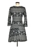 Unbranded Paisley Gray Casual Dress Size M (estimated) - photo 2