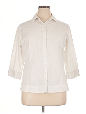 Riders by Lee 3/4 Sleeve Button-Down Shirt (view 1)