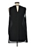 Pleione 100% Polyester Black Sleeveless Blouse Size L - photo 2