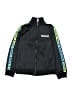 Hurley Graphic Color Block Solid Stripes Black Track Jacket Size 6 - photo 1