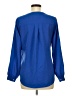 Lands' End 100% Polyester Blue Long Sleeve Blouse Size 6 - photo 2