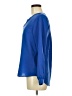 Lands' End 100% Polyester Blue Long Sleeve Blouse Size 6 - photo 5