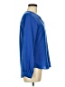 Lands' End 100% Polyester Blue Long Sleeve Blouse Size 6 - photo 4