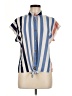 Modern Attraction 100% Polyester Stripes Blue Sleeveless Blouse Size M - photo 1