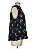 Rebecca Taylor Black Sleeveless Blouse Size 12 - photo 4