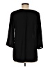 Everly 100% Polyester Black 3/4 Sleeve Blouse Size M - photo 2